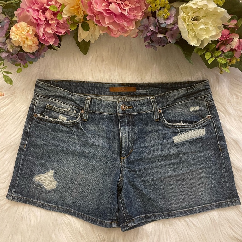 Joe’s Jeans Gessa Denim Shorts (Med Wash - Size 32) Pre-owned